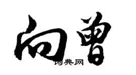 胡問遂向曾行書個性簽名怎么寫