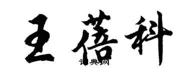 胡問遂王蓓科行書個性簽名怎么寫