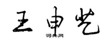 曾慶福王申藝行書個性簽名怎么寫