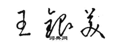 駱恆光王銀美草書個性簽名怎么寫