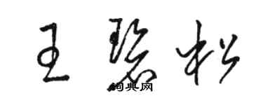 駱恆光王碧松草書個性簽名怎么寫