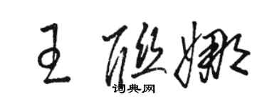 駱恆光王聯娜草書個性簽名怎么寫