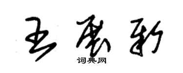 朱錫榮王展新草書個性簽名怎么寫