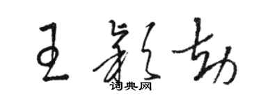 駱恆光王穎劫草書個性簽名怎么寫