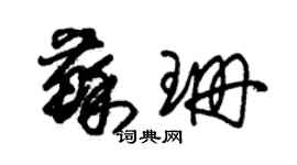 朱錫榮蘇珊草書個性簽名怎么寫