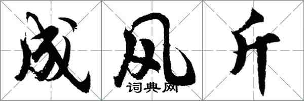 胡問遂成風斤行書怎么寫