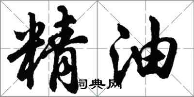 胡問遂精油行書怎么寫