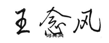 駱恆光王念風行書個性簽名怎么寫