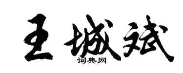 胡問遂王城斌行書個性簽名怎么寫
