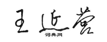 駱恆光王延營草書個性簽名怎么寫