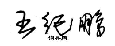 朱錫榮王紀鵬草書個性簽名怎么寫