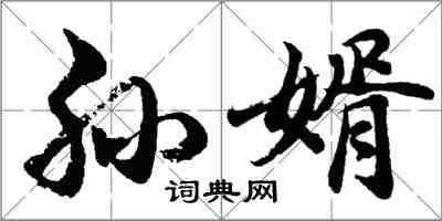 胡問遂孫婿行書怎么寫