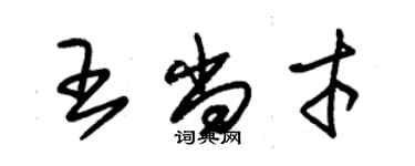 朱錫榮王尚才草書個性簽名怎么寫