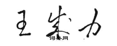 駱恆光王成力草書個性簽名怎么寫