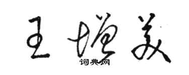 駱恆光王增美草書個性簽名怎么寫