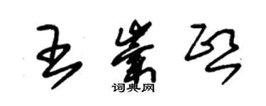 朱錫榮王崇熙草書個性簽名怎么寫