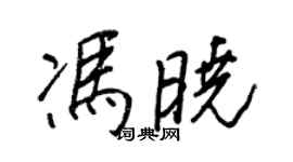 王正良馮曉行書個性簽名怎么寫