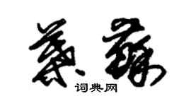 朱錫榮葉蘇草書個性簽名怎么寫