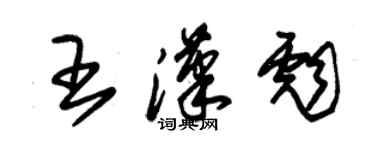 朱錫榮王漢彪草書個性簽名怎么寫