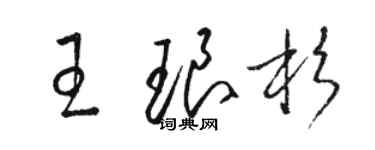 駱恆光王琅杉草書個性簽名怎么寫