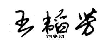 朱錫榮王韜芳草書個性簽名怎么寫