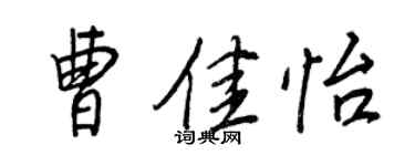 王正良曹佳怡行書個性簽名怎么寫