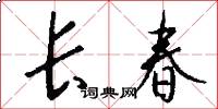 長春怎么寫好看