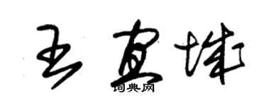 朱錫榮王宜城草書個性簽名怎么寫