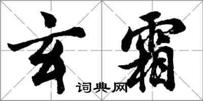 胡問遂玄霜行書怎么寫