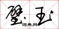 朱錫榮璧玉草書怎么寫