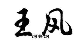 胡問遂王風行書個性簽名怎么寫
