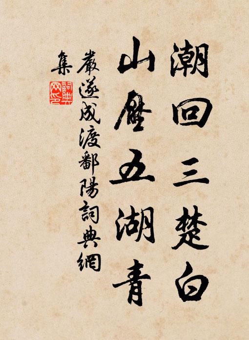 獨步一庭明月,雁字已橫天 詩詞名句