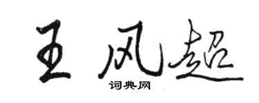 駱恆光王風超行書個性簽名怎么寫