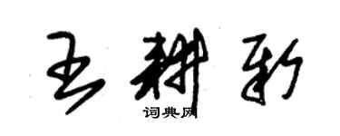 朱錫榮王耕新草書個性簽名怎么寫