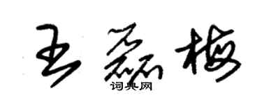 朱錫榮王磊梅草書個性簽名怎么寫