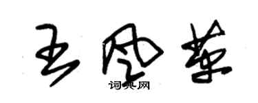 朱錫榮王風革草書個性簽名怎么寫