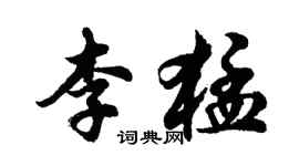 胡問遂李猛行書個性簽名怎么寫