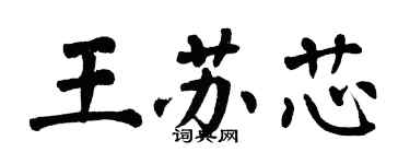 翁闓運王蘇芯楷書個性簽名怎么寫