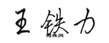 駱恆光王鐵力行書個性簽名怎么寫