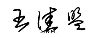 朱錫榮王佳盟草書個性簽名怎么寫