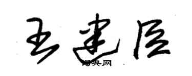 朱錫榮王建臣草書個性簽名怎么寫