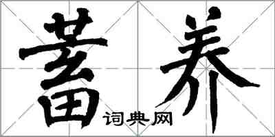 翁闓運蓄養楷書怎么寫