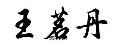 胡問遂王茗丹行書個性簽名怎么寫