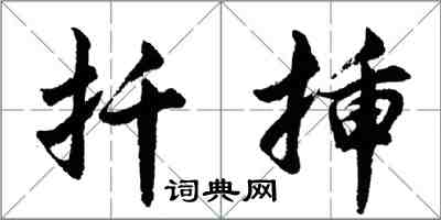 胡問遂扦插行書怎么寫