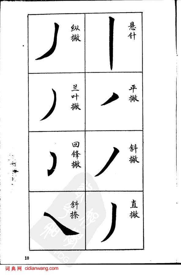 任政《楷書基本點畫筆法》