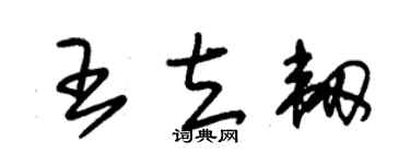 朱錫榮王立韌草書個性簽名怎么寫