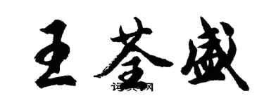 胡問遂王荃盛行書個性簽名怎么寫