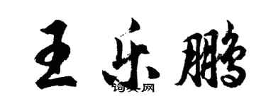 胡問遂王樂鵬行書個性簽名怎么寫