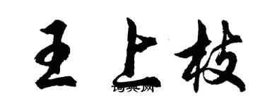 胡問遂王上枝行書個性簽名怎么寫