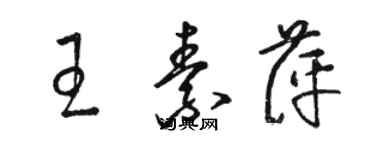 駱恆光王素萍草書個性簽名怎么寫